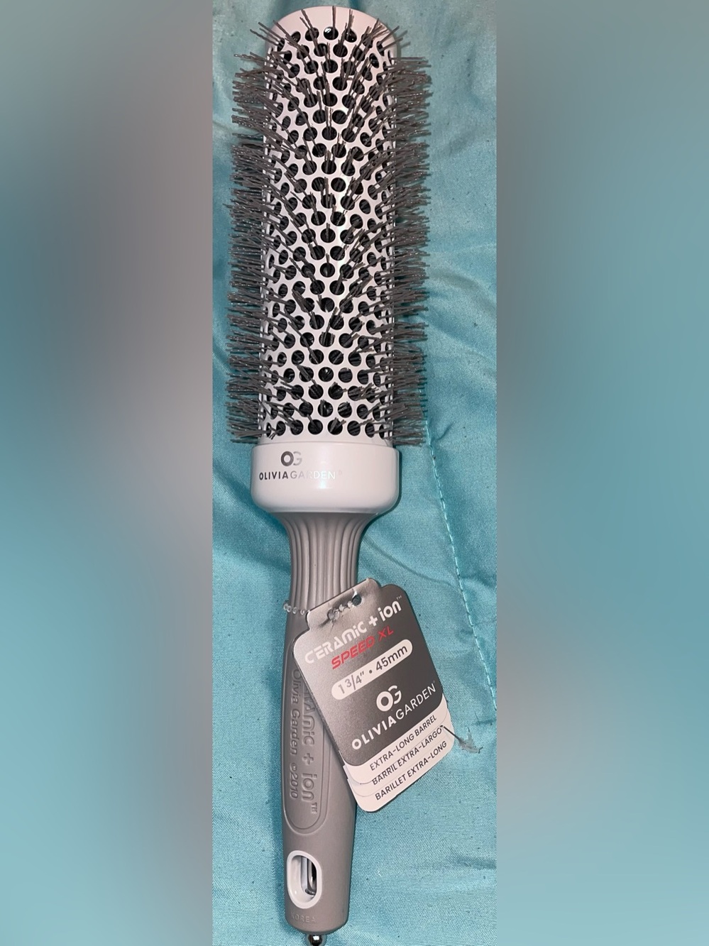 Brand new! Speed XL 1 3/4” 45mm Ceramic + Ion Hairbrush — Gray